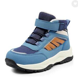 (3.5) Harvest Land Kids Winter Boots Waterproof Girls Boys Snow Hiking Outdoor